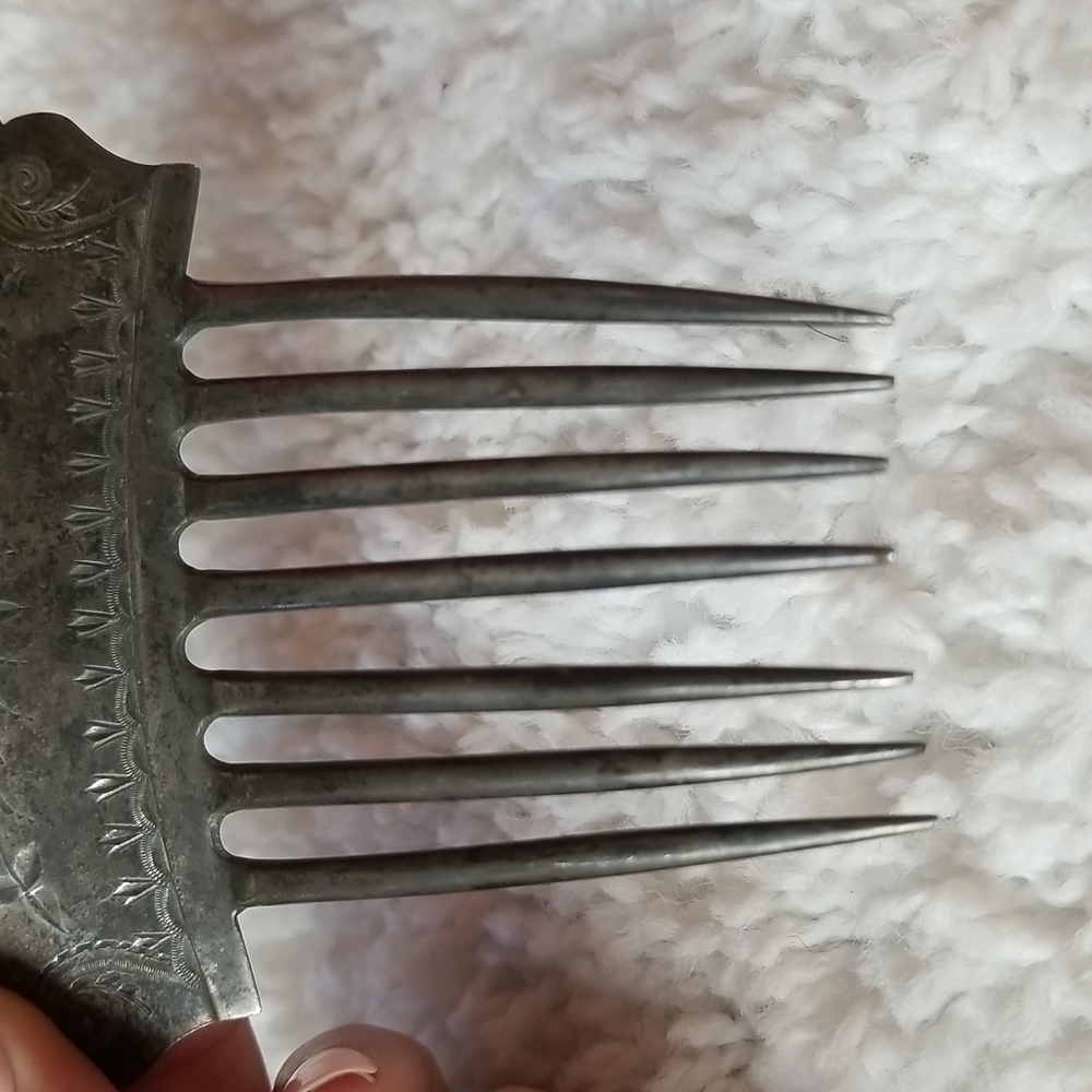 Antique Sterling Hair Comb Kennard & Jenks - Picture 8 of 11
